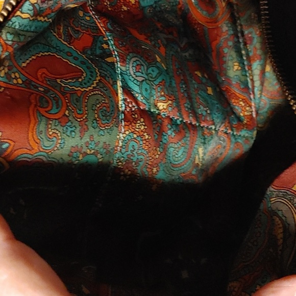 Talbots Black Quilted Shoulder Bag with Faux Leather Straps - Picture 7 of 14